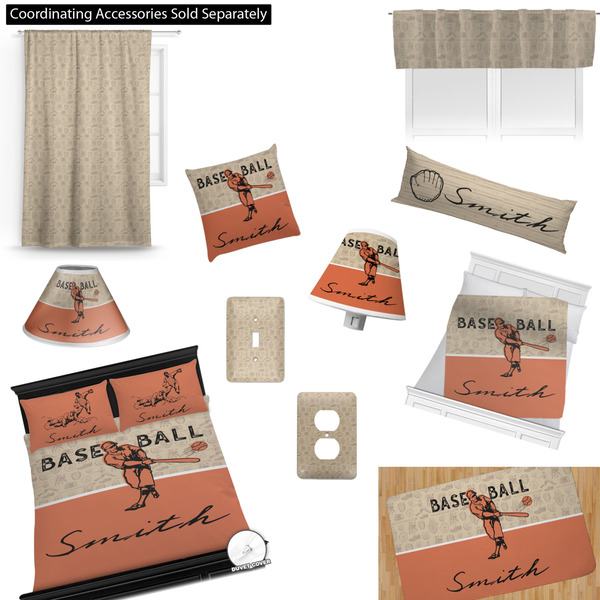 Retro Baseball Bedroom Decor & Accessories2