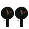 Retro Baseball Black Plastic 7" Stir Stick - Double Sided - Round - Front & Back