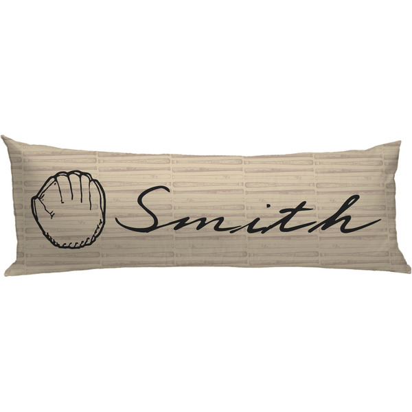 Custom Retro Baseball Body Pillow Case (Personalized)