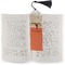 Retro Baseball Bookmark with tassel - In book
