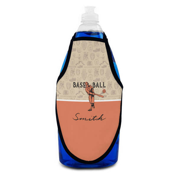 Retro Baseball Bottle Apron - Soap - FRONT