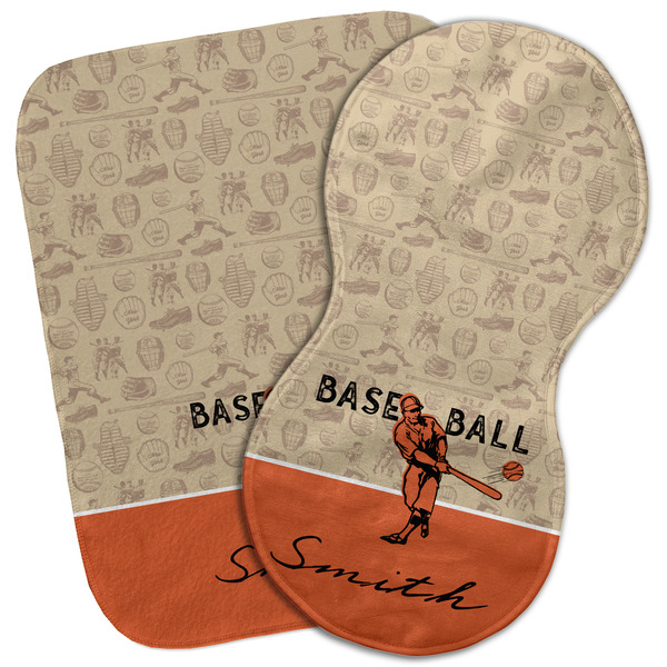 Custom Retro Baseball Burp Cloth (Personalized)