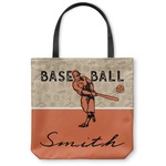 Retro Baseball Canvas Tote Bag (Personalized)