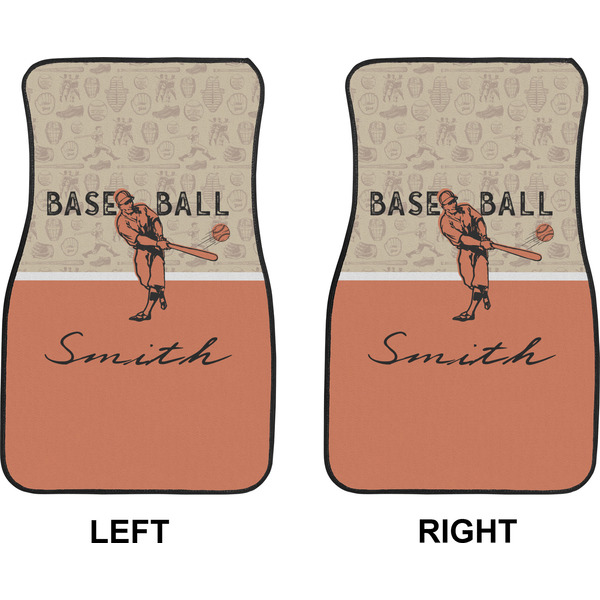 Retro Baseball Car Mat Front - Approval