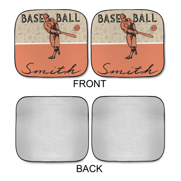 Retro Baseball Car Sun Shades - APPROVAL