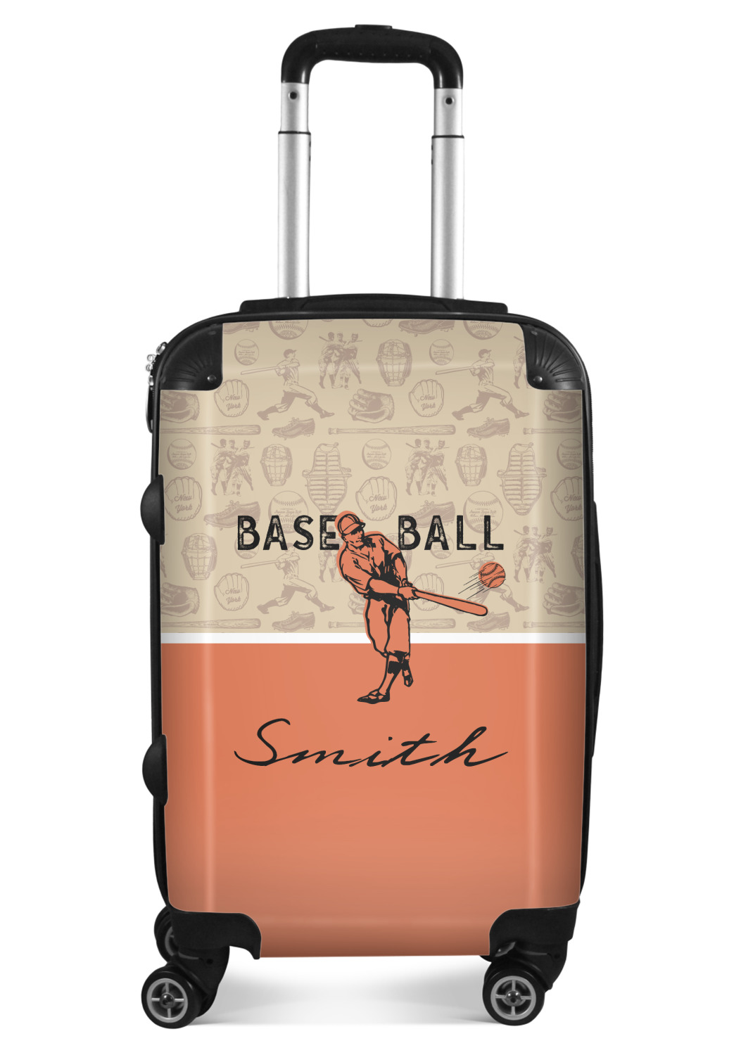 Retro Baseball Suitcase 20" Carry On (Personalized) YouCustomizeIt