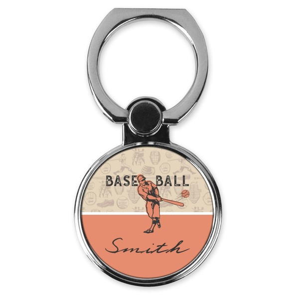 Custom Retro Baseball Cell Phone Ring Stand & Holder (Personalized)
