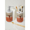 Retro Baseball Ceramic Bathroom Accessories - LIFESTYLE (toothbrush holder & soap dispenser)