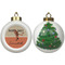 Retro Baseball Ceramic Christmas Ornament - X-Mas Tree (APPROVAL)