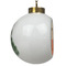 Retro Baseball Ceramic Christmas Ornament - Xmas Tree (Side View)