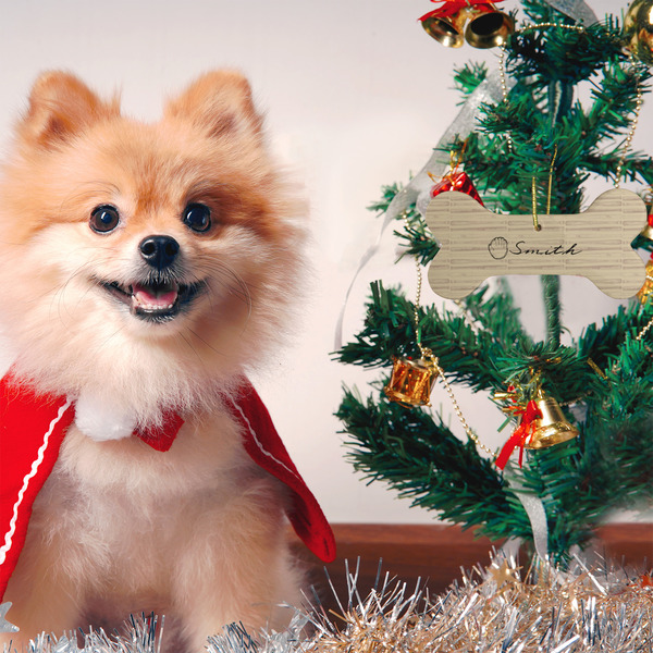 Retro Baseball Ceramic Flat Ornament - Bone (LIFESTYLE)