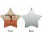 Retro Baseball Ceramic Flat Ornament - Star Front & Back (APPROVAL)