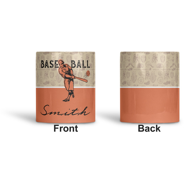 Retro Baseball Ceramic Pen Holder - Apvl