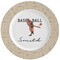 Retro Baseball Ceramic Dinner Plates (Set of 4) (Personalized)