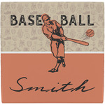 Retro Baseball Ceramic Tile Hot Pad (Personalized)
