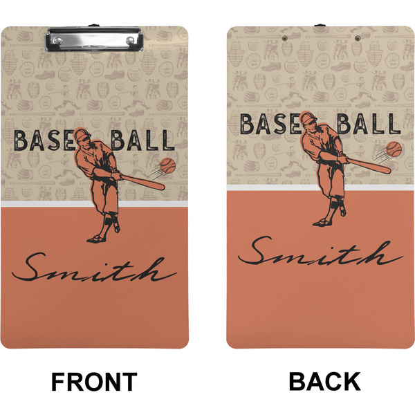 Retro Baseball Clipboard (Legal) (Front + Back)