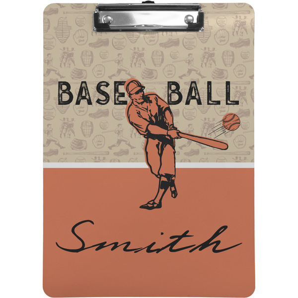 Custom Retro Baseball Clipboard (Letter Size) w/ Name or Text