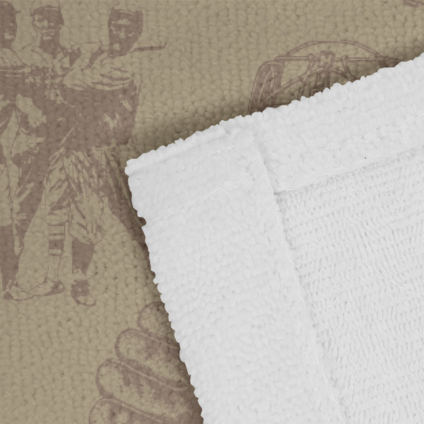 Retro Baseball Close up of Fabric