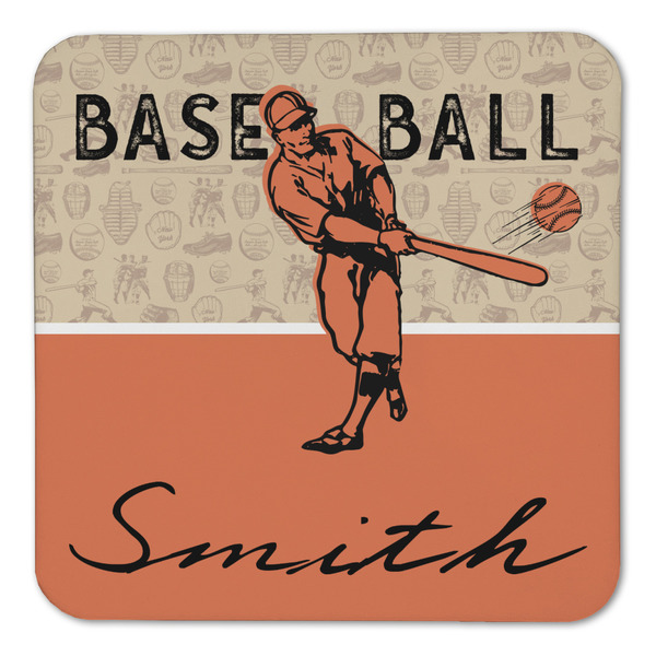 Retro Baseball Coaster Set - FRONT (one)