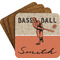 Retro Baseball Coaster Set (Personalized)