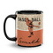 Retro Baseball Coffee Mug - 11 oz - Black