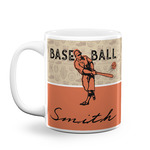 Retro Baseball Coffee Mug (Personalized)