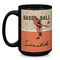 Retro Baseball Coffee Mug - 15 oz - Black