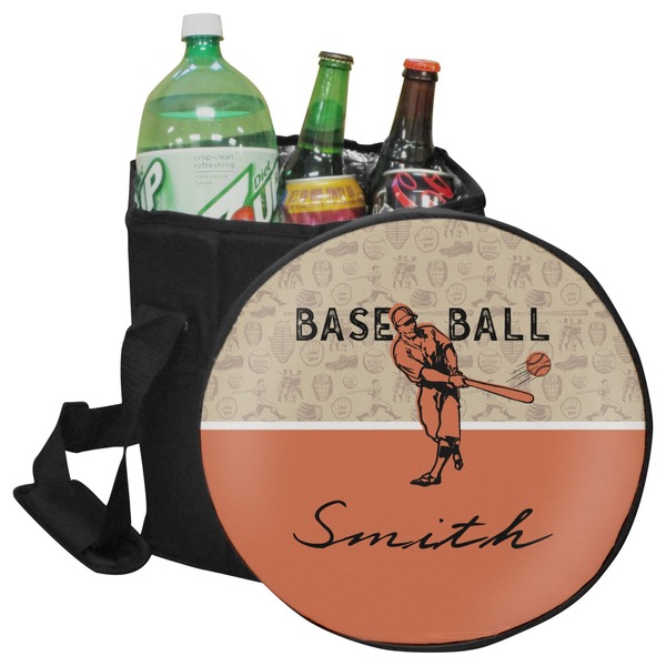 Custom Retro Baseball Collapsible Cooler & Seat (Personalized)