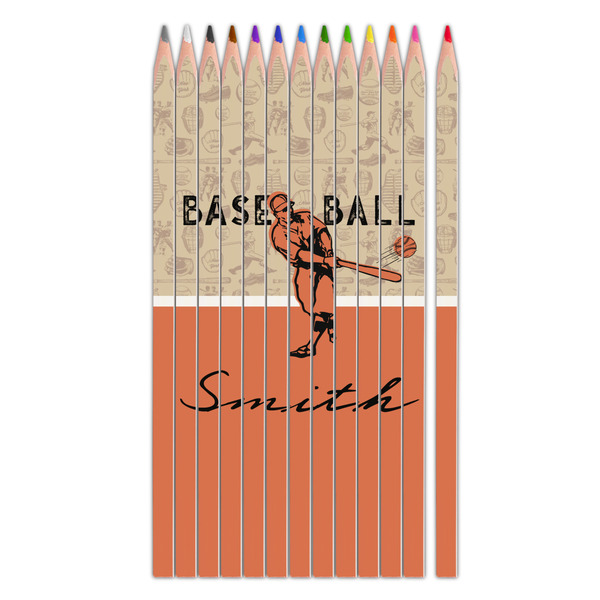 Custom Retro Baseball Colored Pencils (Personalized)