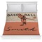 Retro Baseball Comforter - Full / Queen (Personalized)