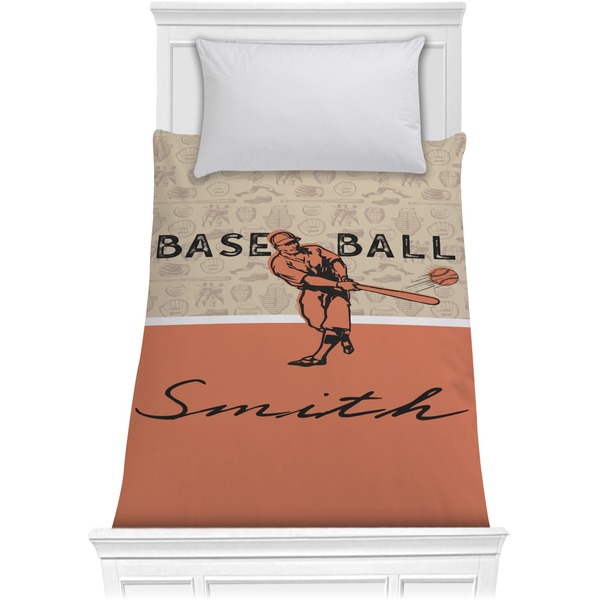 Custom Retro Baseball Comforter - Twin (Personalized)