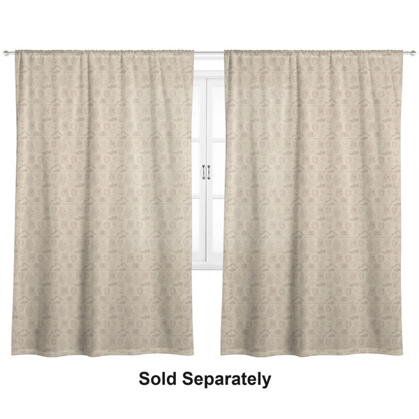 Retro Baseball Curtains Double
