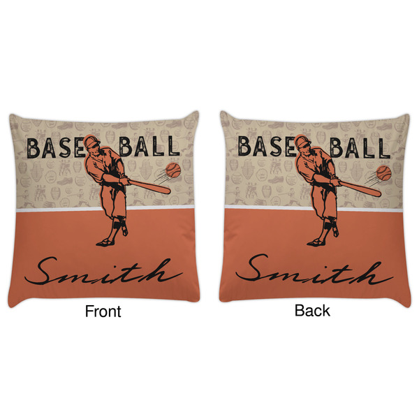 Retro Baseball Decorative Pillow Case - Approval