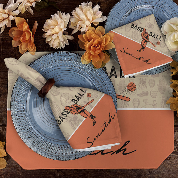 Retro Baseball Dining Set