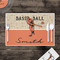 Retro Baseball Disposable Paper Placemat - In Context