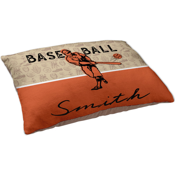 Retro Baseball Dog Bed - Large