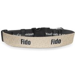 Retro Baseball Deluxe Dog Collar - Extra Large (16" to 27") (Personalized)