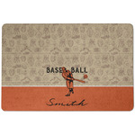 Retro Baseball Dog Food Mat w/ Name or Text
