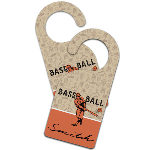 Retro Baseball Door Hanger - MAIN