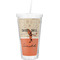 Retro Baseball Double Wall Tumbler with Straw (Personalized)