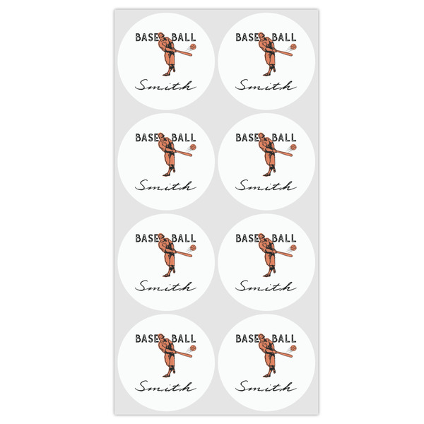 Retro Baseball Drink Topper - Medium - Set of 12