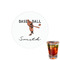 Retro Baseball Drink Topper - XSmall - Single with Drink