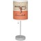 Retro Baseball Drum Lampshade with base included