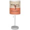 Retro Baseball Lamp with Drum Shade (Personalized)