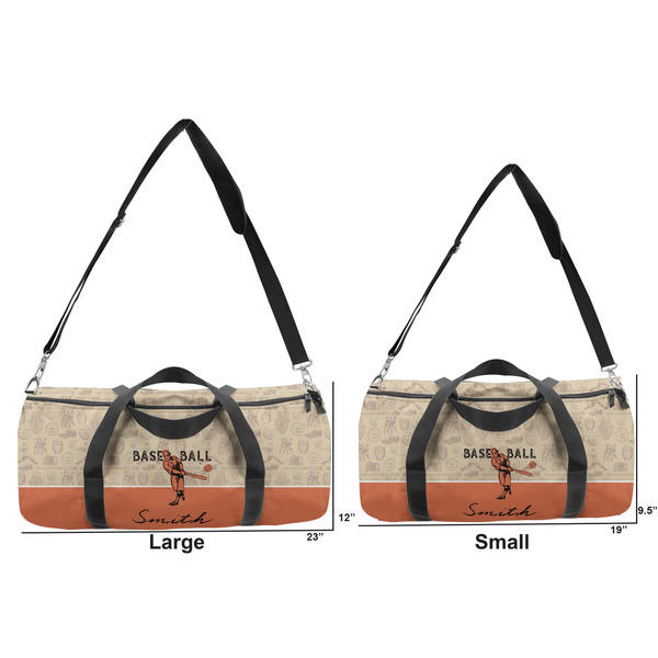 Retro Baseball Duffle Bag Small and Large