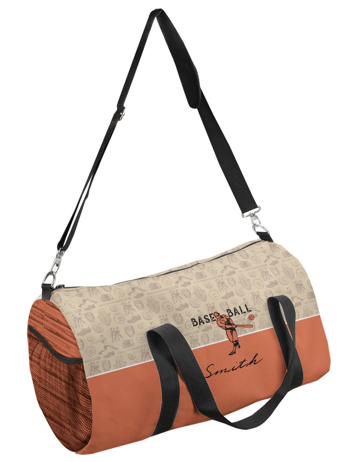 Retro Baseball Duffel Bag Large (Personalized) YouCustomizeIt