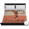 Retro Baseball Duvet Cover - King (Personalized)