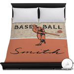 Retro Baseball Duvet Cover - Full / Queen (Personalized)
