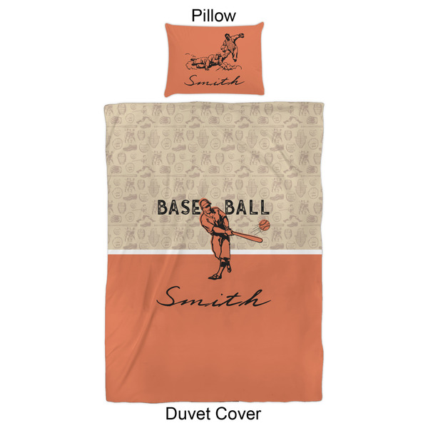 Retro Baseball Duvet Cover Set - Twin XL - Approval