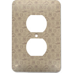 Retro Baseball Electric Outlet Plate